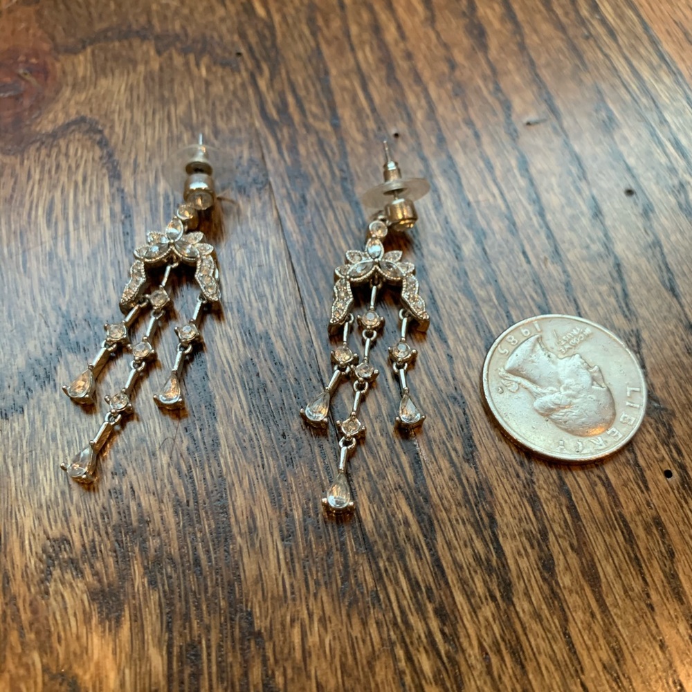 2 Pairs Silver Statement Earring Bundle - image 4